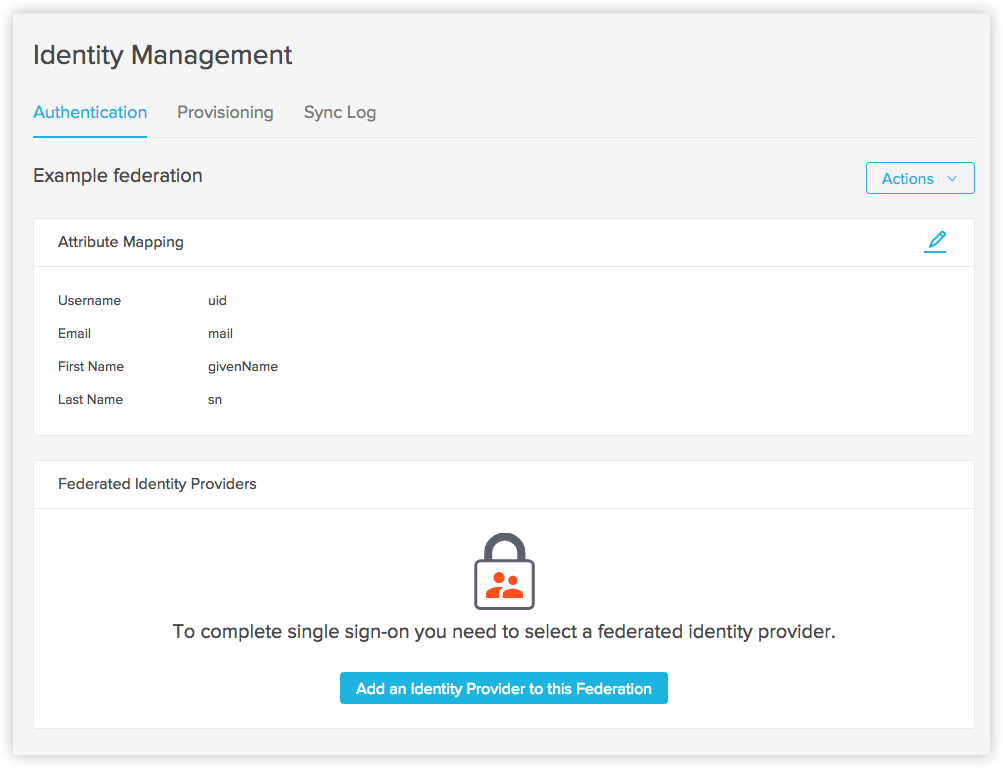 Authentication Settings