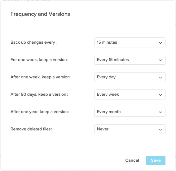 Frequency and versions